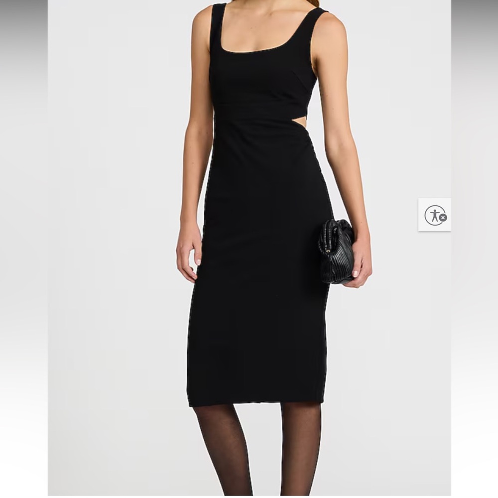 Express Black cut out midi Sleeveless Dress